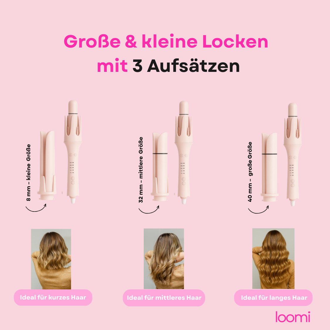 loomi Lockenstab, der für dich dreht
